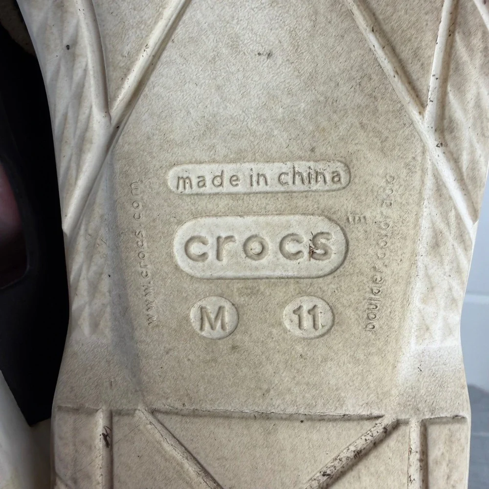 Crocs Harborline Deck Boat Shoes Men's 11 Brown Espresso Lace Up Casual Rare